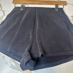 lululemon athletica Ribbed Charcoal Shorts